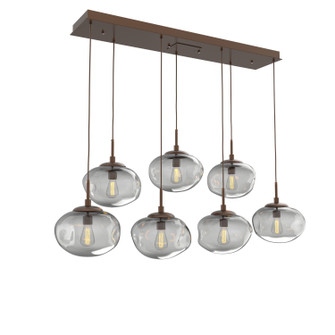 Nebula Seven Light Pendant in Burnished Bronze (404|PLB0064-07-BB-S-C01-E2)