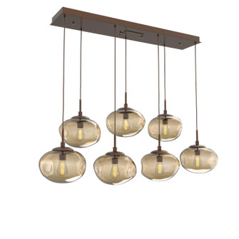 Nebula Seven Light Pendant in Burnished Bronze (404|PLB0064-07-BB-B-C01-E2)