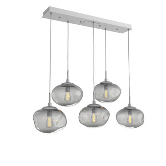 Nebula Five Light Pendant in Classic Silver (404|PLB0064-05-CS-S-C01-E2)
