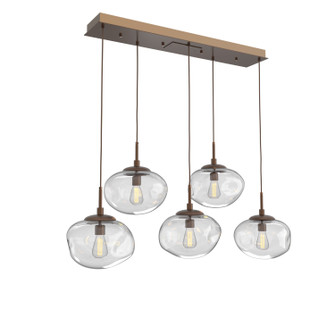 Nebula Five Light Pendant in Burnished Bronze (404|PLB0064-05-BB-C-C01-E2)