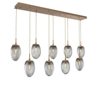Meteo Nine Light Pendant in Novel Brass (404|PLB0063-09-NB-S-C01-E2) Meteo Nine Light Pendant in Novel Brass (404|PLB0063-09-NB-S-C01-E2)