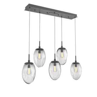 Meteo Five Light Pendant in Graphite (404|PLB0063-05-GP-C-C01-E2)