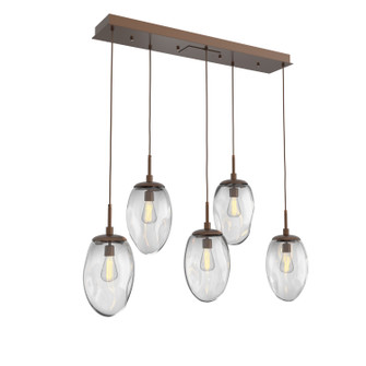 Meteo Five Light Pendant in Burnished Bronze (404|PLB0063-05-BB-C-C01-E2)