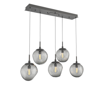 Aster Five Light Pendant in Graphite (404|PLB0062-05-GP-S-C01-E2)