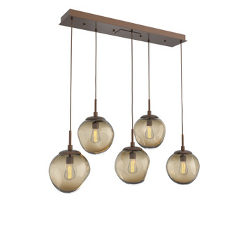 Aster Five Light Pendant in Burnished Bronze (404|PLB0062-05-BB-B-C01-E2)