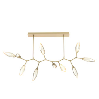 Rock Crystal LED Branch in Gilded Brass (404|PLB0050-BC-GB-CA-001-L1)
