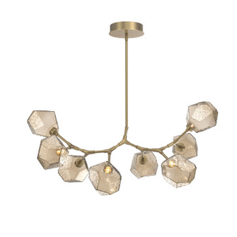 Gem LED Branch in Gilded Brass (404|PLB0039-BB-GB-B-001-L3-RTS)