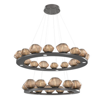 Mesa LED Chandelier in Graphite (404|CHB0089-2B-GP-B-CA1-L1)