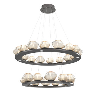 Mesa LED Chandelier in Graphite (404|CHB0089-2B-GP-A-CA1-L3)