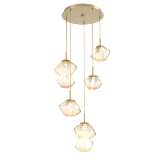 Mesa LED Pendant in Gilded Brass (404|CHB0089-05-GB-A-C01-L1)