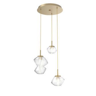 Mesa LED Pendant in Gilded Brass (404|CHB0089-03-GB-C-C01-L1)