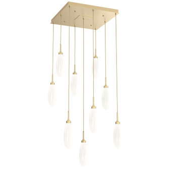 Fiori LED Pendant in Gilded Brass (404|CHB0071-09-GB-WL-C01-L3)