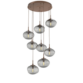 Nebula Eight Light Pendant in Burnished Bronze (404|CHB0064-08-BB-S-C01-E2) Nebula Eight Light Pendant in Burnished Bronze (404|CHB0064-08-BB-S-C01-E2)