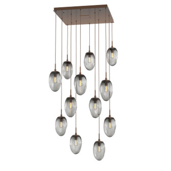 Meteo 12 Light Pendant in Burnished Bronze (404|CHB0063-12-BB-S-C01-E2)