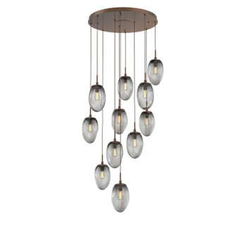 Meteo 11 Light Pendant in Burnished Bronze (404|CHB0063-11-BB-S-C01-E2)