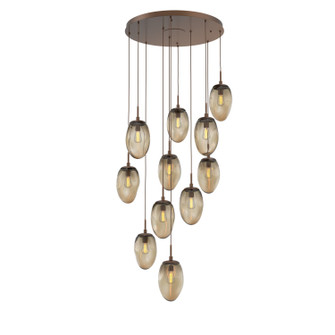 Meteo 11 Light Pendant in Burnished Bronze (404|CHB0063-11-BB-B-C01-E2)