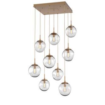 Aster Nine Light Pendant in Novel Brass (404|CHB0062-09-NB-C-C01-E2)