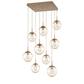 Aster Nine Light Pendant in Novel Brass (404|CHB0062-09-NB-A-C01-E2)