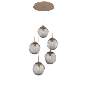 Aster Five Light Pendant in Novel Brass (404|CHB0062-05-NB-S-C01-E2)