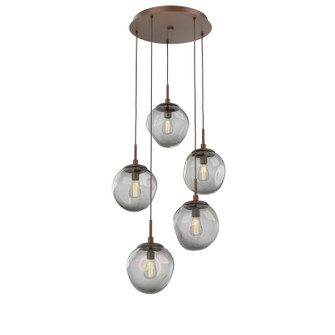 Aster Five Light Pendant in Burnished Bronze (404|CHB0062-05-BB-S-C01-E2)