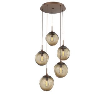 Aster Five Light Pendant in Burnished Bronze (404|CHB0062-05-BB-B-C01-E2)