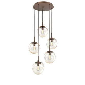 Aster Five Light Pendant in Burnished Bronze (404|CHB0062-05-BB-A-C01-E2)