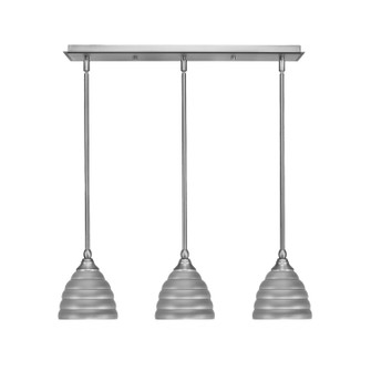 Any Three Light Linear Pendalier in Brushed Nickel (200|25-BN-425)