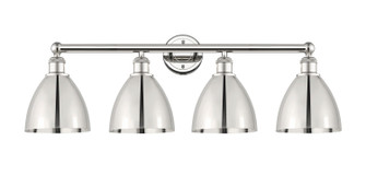 Edison Four Light Bath Vanity in Polished Nickel (405|616-4W-PN-MBD-75-PN)