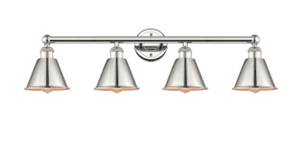 Edison Four Light Bath Vanity in Polished Nickel (405|616-4W-PN-M8-PN)