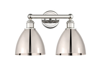 Edison Two Light Bath Vanity in Polished Nickel (405|616-2W-PN-MBD-75-PN)