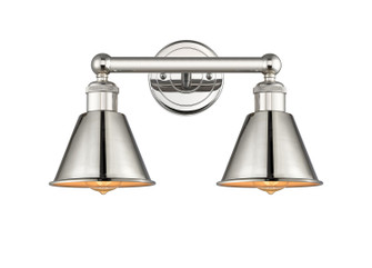 Ballston Two Light Bath Vanity in Polished Nickel (405|616-2W-PN-M8-PN)