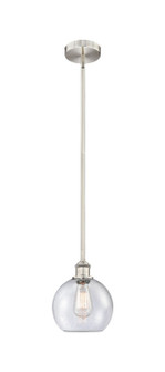 Edison One Light Mini Pendant in Brushed Satin Nickel (405|616-1S-SN-G124-8)