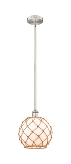 Edison One Light Mini Pendant in Brushed Satin Nickel (405|616-1S-SN-G121-10RB)