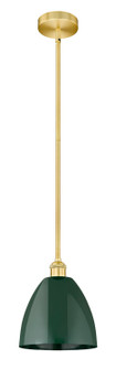 Edison One Light Mini Pendant in Satin Gold (405|616-1S-SG-MBD-9-GR)
