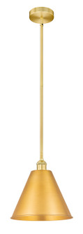 Edison One Light Mini Pendant in Satin Gold (405|616-1S-SG-MBC-12-SG)