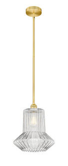 Edison LED Pendant in Satin Gold (405|616-1S-SG-G212)