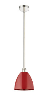 Edison One Light Mini Pendant in Polished Nickel (405|616-1S-PN-MBD-9-RD)