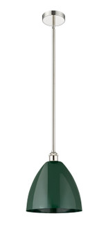 Edison One Light Mini Pendant in Polished Nickel (405|616-1S-PN-MBD-12-GR)