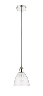 Edison One Light Mini Pendant in Polished Nickel (405|616-1S-PN-GBD-754)