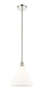 Edison One Light Mini Pendant in Polished Nickel (405|616-1S-PN-GBC-121)