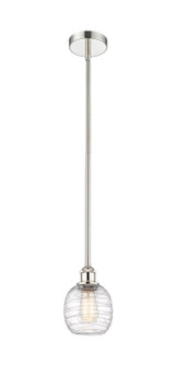 Edison One Light Mini Pendant in Polished Nickel (405|616-1S-PN-G1013)