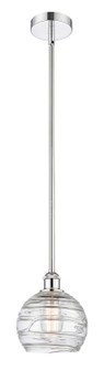 Edison One Light Mini Pendant in Polished Chrome (405|616-1S-PC-G1213-8)