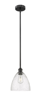 Edison One Light Mini Pendant in Matte Black (405|616-1S-BK-GBD-94)