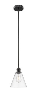 Edison One Light Mini Pendant in Matte Black (405|616-1S-BK-GBC-82)