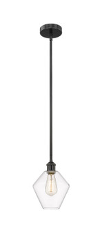 Edison One Light Mini Pendant in Matte Black (405|616-1S-BK-G652-8)