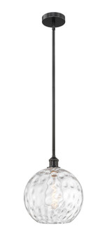 Edison One Light Mini Pendant in Matte Black (405|616-1S-BK-G1215-12)