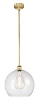 Edison One Light Pendant in Brushed Brass (405|616-1S-BB-G124-14)