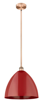 Edison One Light Mini Pendant in Antique Copper (405|616-1S-AC-MBD-16-RD)