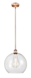 Edison One Light Pendant in Antique Copper (405|616-1S-AC-G122-14)