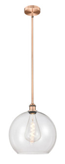 Edison One Light Pendant in Antique Copper (405|616-1S-AC-G122-14) Edison One Light Pendant in Antique Copper (405|616-1S-AC-G122-14)